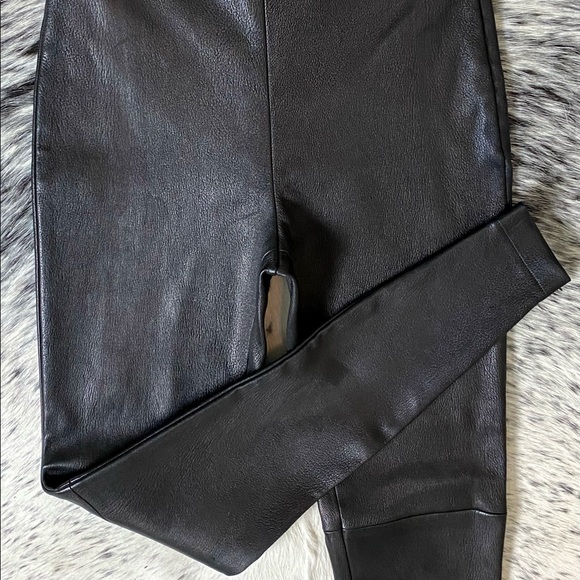ALAIA HIGH WAIST CORSET STYLE LEATHER LEGGINGS, SZ FR/40 BLACK NWT! - Picture 10 of 16